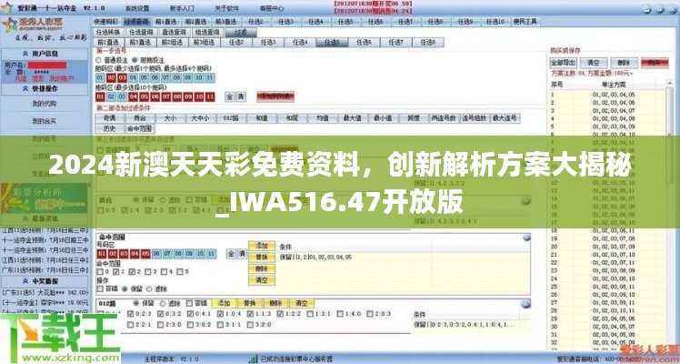 2024新澳天天彩免费资料,创新解析方案大揭秘_IWA516.47开放版