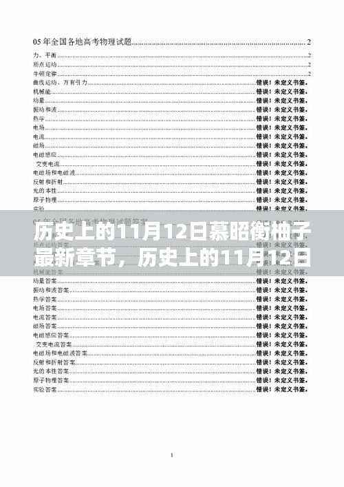 历史上的11月12日与慕昭衡柚子最新章节深度解析