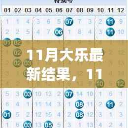 11月大乐最新结果揭晓,幸运降临,梦想成真时刻!