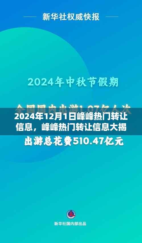 2024年12月1日峰峰热门转让信息精选推荐,揭秘精选不容错过