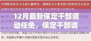 科技赋能革新管理体验,保定干部调动任免智能系统发布最新任免动态