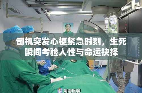 司机突发心梗紧急时刻,生死瞬间考验人性与命运抉择